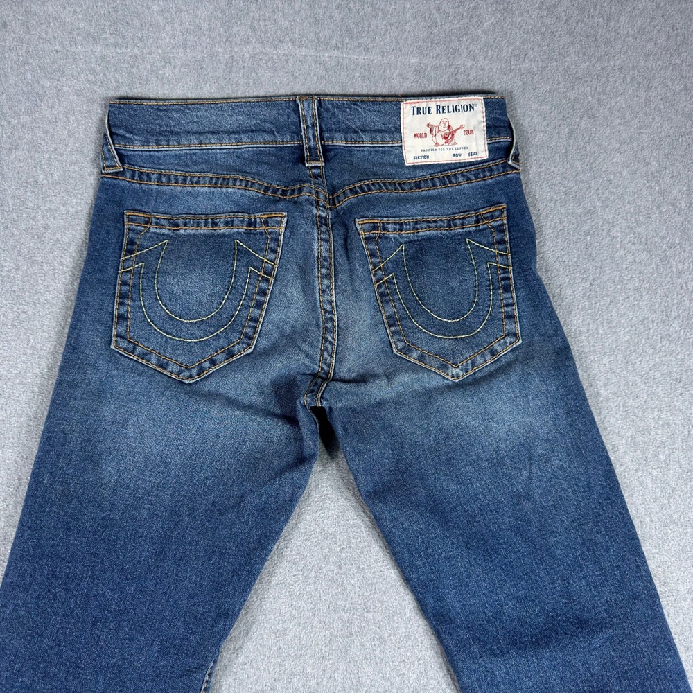 True Religion Geno Relaxed Slim Fit Mens Jeans 32x34 Cotton Thick Stitch